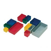 La-ka-pe - Inserto box 108x108x63mm verde ps per cassetti e scatole assortimento (Per 25)