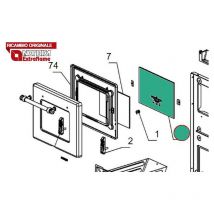 La nordica - 1024016 - Vetro ricambio 305x212x4 mm romantica TC13