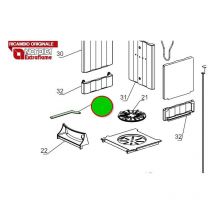 La nordica - 1126045 - Asta scuotigriglia nera cortina ester giada perla