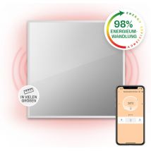 Klarstein - La Palma 500 smart 2-in-1 Heizgerät Infrarot Konvektor 60x60cm 500W Spiegelfront