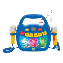 LA PAT' PATROUILLE - Enceinte Bluetooth - Effets Lumineux, Micros et Batterie Rechargeable