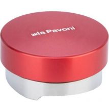 La Pavoni - Edelstahl-Leveller- Tamper mit Logo, Rot 58 mm