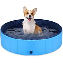 Piscine Pliable en PVC pour Chien Bassin pour Chiens Bassin de Baignade Animaux de Compagnies Piscine Enfant Resistant Baignoire pour Chiens et Chats