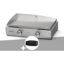 Le Marquier - La Plancha Inox 260 gaz avec housse de protection