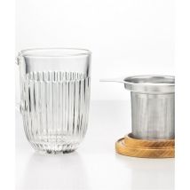 Ouessant-Glas mit Teesieb 360 ml Edelstahlfilter spülmaschinenfest transparent 6 Stück