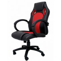 La Silla Española - Madrid Chaise de jeu pour les jeunes en noir et rouge