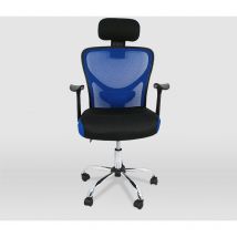 NON - Chaise d'étude pour enfants modèle Ronda en couleur bleue