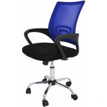 NON - Chaise d'étude pour enfants/jeunes adultes modèle Ribadeo en couleur bleue