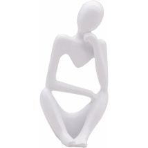 La Statue du penseur, Résine Penseur Sculpture Abstraite Statue Caractère Moderne Figurines Accueil Décor Bureau de Bureau Ornement d'anniversaire