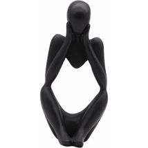 La Statue du penseur, Résine Penseur Sculpture Abstraite Statue Caractère Moderne Figurines Accueil Décor Bureau de Bureau Ornement d'anniversaire