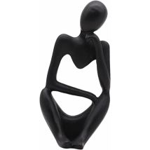 La Statue du penseur, Résine Penseur Sculpture Abstraite Statue Caractère Moderne Figurines Accueil Décor Bureau de Bureau Ornement d'anniversaire