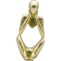 La Statue du penseur, Résine Penseur Sculpture Abstraite Statue Caractère Moderne Figurines Accueil Décor Bureau de Bureau Ornement d'anniversaire