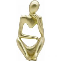 La Statue du penseur, Résine Penseur Sculpture Abstraite Statue Caractère Moderne Figurines Accueil Décor Bureau de Bureau Ornement d'anniversaire