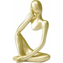 La Statue du penseur, Résine Penseur Sculpture Abstraite Statue Caractère Moderne Figurines Accueil Décor Bureau de Bureau Ornement d'anniversaire