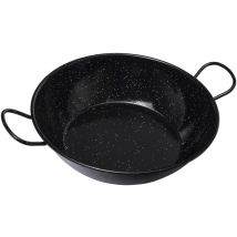 Piatto per paella alto in metallo smaltato con 2 manici ø 36 cm