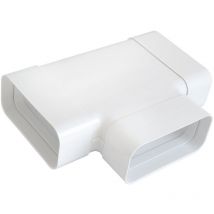 Té pour tube Ventilation rectangulaire 150 x 70 mm Blanc - First Plast