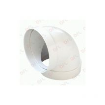 Curva aerazione canalizzata attacco femmina femmina pvc 90o 125 mm