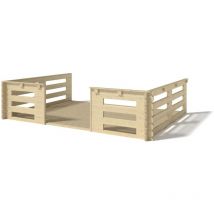 Altanka - Veranda - 12 m2 - 4m x 3m - colore: naturale - DOM548