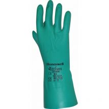 LA132G Nitri Guard Flocked 13' Green Gloves Sz. 9 - Honeywell