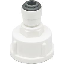 1 Pièces Raccord Tuyau Eau Frigo, Connecteur Rapide 1/4' Converti en Femelle 3/4", Double Joint, Connecteurs Rapides de Filtre à Eau - Lablanc