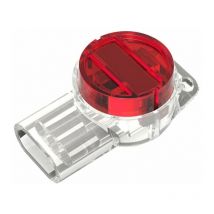 LaBlanc - 100pcs UR K3 Cable Connector, Quick Splice Connector Waterproof Terminals (3 Holes, Red)