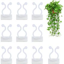100Pièces Clip de Support de Plante Grimpante, Clip de Plante Mural, Clip de Mur de Vigne, Clip pour Plantes Grimpantes,Blanc - Lablanc