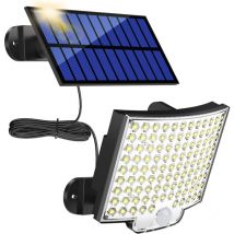 LaBlanc - 106 led Outdoor Solar Light - With Motion Sensor - IP65 Waterproof - 120° Beam Angle - Solar Garden Wall Light