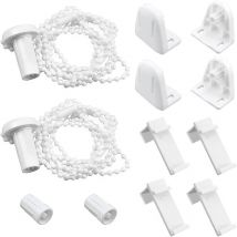 2 Ensemble de Accessoires pour stores enrouleurs(17 mm/PVC/sans percage) Fixation pour Store Enrouleur pour Store fenetre Store Enrouleur etc