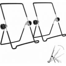 Lablanc - 2 pcs Support Cadre Photo, Porte Assiette Decorative, Support Assiette a Poser, Réglable Pliable Petit Chevalet Assiette pour Afficher des