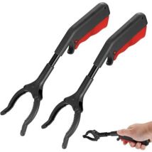 Lablanc - 2 Stück Greifer für Senioren, 30 cm kurzer Müllgreifer, Müllgreifer für Kinder und Erwachsene, tragbarer Aufsammelgreifer für den Garten