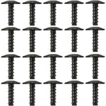 20 Pièces Vis Tôle Pour Garde - Boue Voiture, c, Vis Ailes Sous Le Capot Du Moteur, Metal Fixations Bouclier De Pare-Chocs - Lablanc