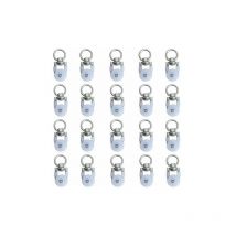 20pcs Rouleaux de Rail de Rideaux,Rouleaux de Rail,Rouleaux de Tringle à Rideaux GlissièRes,Poulie Silencieuse,Rail de Rideaux FenêTre Double Rail