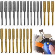 24 Stück Kettensägen-Kettenschärfer, Kettensägenschärfer, Kettensägen-Kettenschärfvorrichtung 4,0/4,8/5,5 mm, für