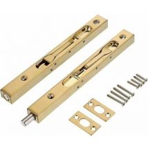 Lablanc - 2Pcs Verrous de Porte 8 pouces,Serrures de Porte Française de Sécurité Dissimulées en Acier Inoxydable avec Hardwares,Verrous de Loquet