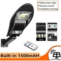 LaBlanc – 500 w verbesserte 1500 mAh Solar-Straßenleuchte für den Außenbereich, wasserdicht, led für Gartenwand, verstellbarer Winkel, Solarlampe mit
