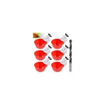Lablanc - Abreuvoir pour Poule, Abreuvoir Automatique pour volaille, Lot de 6 Abreuvoir Poules, Distributeur d'eau pour Poule avec perceuse pour