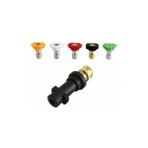 Lablanc - Adaptateur de nettoyeur haute pression, vers raccord rapide de 6,35 mm pour Karcher K2-K7, avec 5 embouts de buse de nettoyeur haute