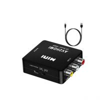 Lablanc - Adaptateur rca vers hdmi, Mini av rca cvbs vers hdmi Vidéo Audio Convertisseurs, Support 720 1080P pour pc Xbox PS3 PS2 tv stb