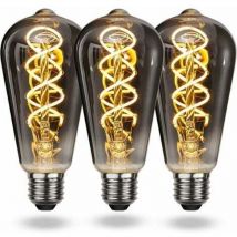 Lablanc - Ampoule led E27 Vintage Blanc Chaud, Ampoule Vintage E27 Dimmable Spiral Filament 4W Lumière Douce, Ampoule E27 Vintage Edison Convient au