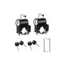 Antivol Casque Moto de Antivol Attache Casque Accessoire Moto Casque Antivol Verrouillage avec Clés Cadenas de Sécurité(2pcs) - Lablanc