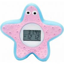 Lablanc - Baby Bath Thermometer Digital Thermometer Cartoon Water Thermometer for Bathtub with Warning Alarm Pink and Blue