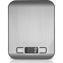 Balance de cuisine numérique, balance de cuisson électronique en acier inoxydable de 5 kg, balance pour aliments ultra-mince élégante - Lablanc