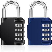 Lablanc - Cadenas a Code Pour Casier, Cadenas Code 4 Chiffres Pour Gym, Vestiaire, College, Scolaire Armoire, Escape Game, Cadenas Chiffre Extérieur