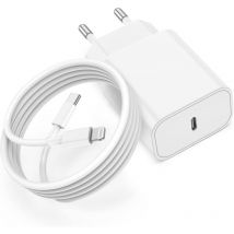 Lablanc - Chargeur iphone Rapide,certifié Apple MFi 20W Chargeur Rapide usb c pour iphone avec 2m Câble usb c pour Apple iPhone 14/14Pro/13/13