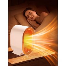 Lablanc - Chauffage d'appoint, 2 Secondes de Chauffage Soufflant Silencieux Radiateur Electrique, 2 Modes Radiateur Soufflant Salle de Bain,Portable