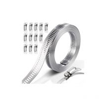 Lablanc - Colliers de serrage, colliers de serrage en acier inoxydable 304 Colliers de serrage réglables Colliers de serrage en acier inoxydable