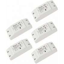 Lablanc - Commutateur connecté basic R2 WiFi, commutateur intelligent, compatible Alexa/Google Home, télécommande, commande vocale, fonction heure,