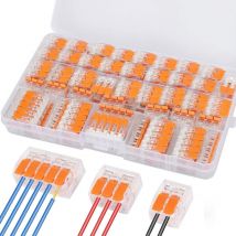 Lablanc - Connecteurs Électriques,75 Pièces Raccord Électrique Connecteur Électrique Rapide 28-12 awg,pa/pc Ignifuge Connecteur de Fil Compact