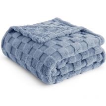 Couverture douillette, couverture polaire moelleuse, couverture à carreaux, couverture à carreaux douce, chaude et confortable pour canapé, canapé,