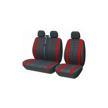 Housse Siege Voiture Couvre Universal Fit La Plupart des Camions Camionnette Bus Siège Avant 1 + 2 (3 Places) Housses de Sieges Universelles Housse
